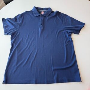 Bugatchi Deep Blue Polo Shirt Size XL